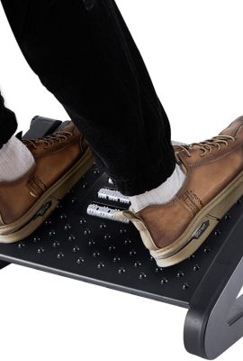 Foot Rest, Six Heights Adjustable Foot Rest for Under Desk at Work, Ergonomic Foots Stool for Under Office Desks, Under Desk Footrest with Foot Massage Roller, Chair Footrest for Leg Rests Foot Rest, Six Heights Adjustable Foot Rest for Under Desk at Work, Ergonomic Foots Stool for Under Office Desks, Under Desk Footrest with Foot Massage Roller, Chair Footrest for Leg Rests