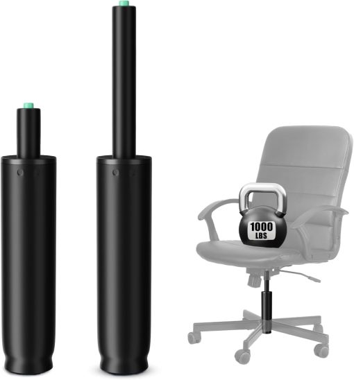 9 Inches to 13 Inches Office Chair Cylinder Replacement, 4″ Stroke, Heavy Duty 1000lbs, Hydraulic Pneumatic Shock Piston, Universal Gas Cylinder Fit for Most Office Chairs, Class 4, Black