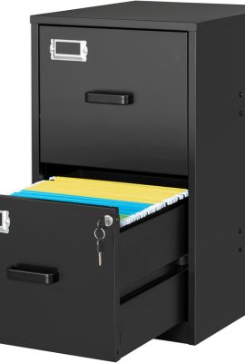 SISESOL 2 Drawer File Cabinet with Lock,Narrow Vertical Filing Cabinet,Under Desk File Cabinets,Black Metal File Cabinets for Home Office,Fit Letter Size,Files Folder,Easy Assemble SISESOL 2 Drawer File Cabinet with Lock,Narrow Vertical Filing Cabinet,Under Desk File Cabinets,Black Metal File Cabinets for Home Office,Fit Letter Size,Files Folder,Easy Assemble