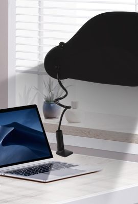 Cubicle Shade, Adjustable Office Cubicle and Desk Shade, Foldable Modern Black Plastic Privacy Canopy, Laptop Sun Shade, Office Cubicle Desk Accessory, Blocks Light, Glare Reduction, Black