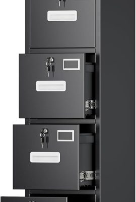 4 Drawer File Cabinet, Metal Vertical File Cabinet with 4 Lock,Office... 4 Drawer File Cabinet, Metal Vertical File Cabinet with 4 Lock,Office...
