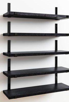 Fixwal Floating Shelves Set of 5, Width 4.7 Inches Black Wall Shelves, Rustic Wood Wall Storage Shelves for Bedroom, Living Room, Kitchen, Bathroom, Home Decor, Laundry Room, Office and Plants (Black) Fixwal Floating Shelves Set of 5, Width 4.7 Inches Black Wall Shelves, Rustic Wood Wall Storage Shelves for Bedroom, Living Room, Kitchen, Bathroom, Home Decor, Laundry Room, Office and Plants (Black)