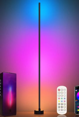 Corner Floor Lamp – Smart RGB LED Corner Lamp with App and Remote...