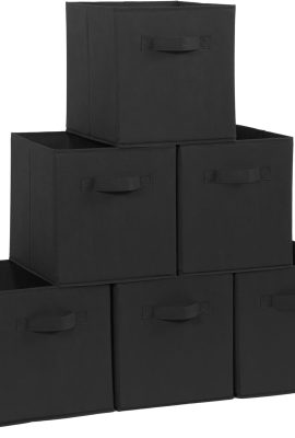 STORAGE MANIAC Storage Cubes, 11 Inch Durable 6 Pack Fabric Foldable...