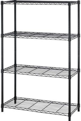 4 Tier Shelving Unit NSF Wire Shelf Metal Large Storage Shelves Heavy...