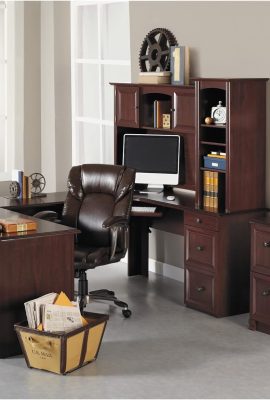 Realspace® Broadstreet 65″W U-Shaped Executive Corner Desk,...