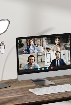 Zoom Lighting for Computer, Adjustable Desk Lighting for Video Calls,...