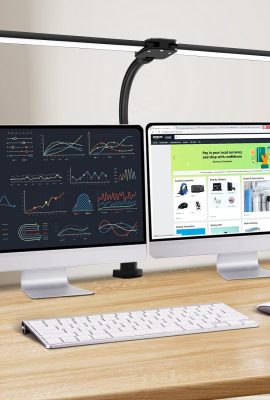 Double Head LED Desk Lamp, Architect Desk Lamps for Home Office, 24W...