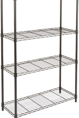 Amazon Basics 4-Shelf Adjustable Heavy Duty Steel Wire Rack Storage...