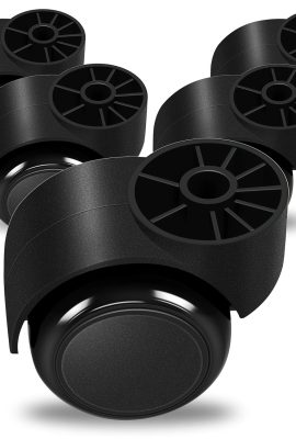 2 Inch Black Silent Stemless Caster,Office Chair Wheels Replacement...
