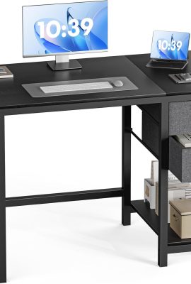 Sweetcrispy Small Computer Desk, 40X24 Inch Office Writing Work Study...