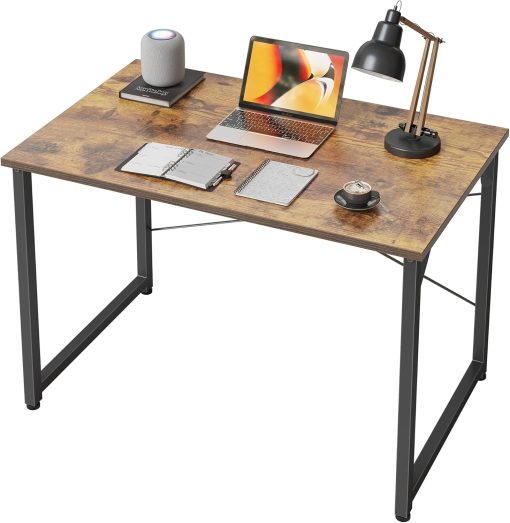 CubiCubi Computer Desk, 32 inch Small Home Office Desk for Small Spaces, Modern Simple Style for Home, Office, Study, Writing, Rustic Brown