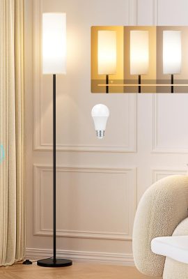 Ambimall Floor Lamps for Living Room, 64″ Modern Floor Lamp...