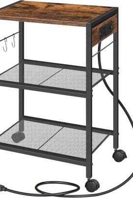 HOOBRO Industrial Printer Stand, 3-Tier Mobile Printer Table, Rolling...