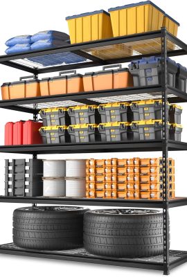 WORKPRO 5-Tier Heavy Duty Metal Shelving Unit, 48”W x...