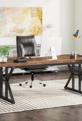 Tribesigns 70.8-Inch Executive Desk, Large Computer Office Desk Workstation,... Tribesigns 70.8-Inch Executive Desk, Large Computer Office Desk Workstation,...