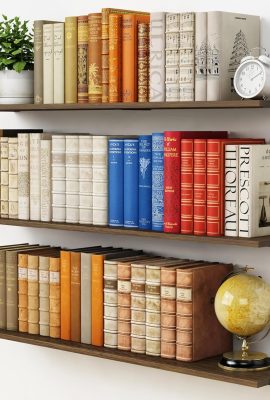 Floating Shelves for Wall 36 Inches Long 8 Inch Deep, Large Wall Book Shelves for Bedroom, Rustic Wood Hanging Bookshelf for Living Room Office Kitchen Closet Organizers and Storage – Set of 3