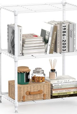 450 lbs Wire Storage Shelving 3-Tier Utility Shelving Unit Steel Organizer...