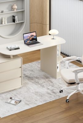 Qulomvs Home Office Desk and Chair Set, Home Office Furniture Sets,...