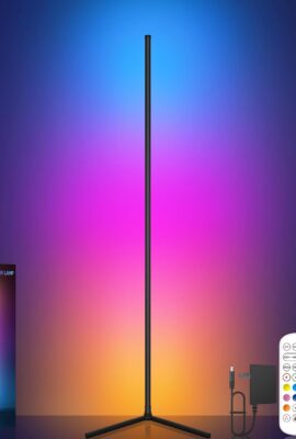 Corner Floor Lamp, RGB LED Corner Lamp with Music Sync, Smart App...