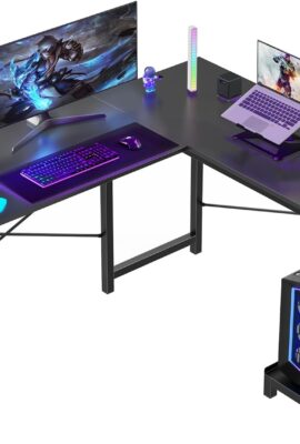Sweetcrispy L Shaped Desk – Computer Desk Corner Desks Gaming...