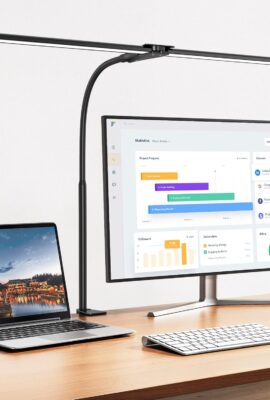 EppieBasic LED Desk lamp,Double Head Architect Desk Lamps for Home...