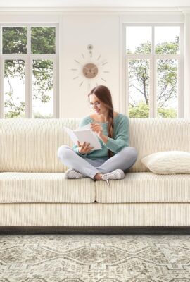 70in Corduroy Couch, Kidirect Sofa No Tool Assembly, Comfy Couches...