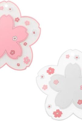 Sakura Coffee Cup Mat Kawaii Coaster 2PCS Cute Cherry Blossom PVC Home Tea Mug Pink Flower Pattern Anti-Skid Pot Bowl Pad Placemat for Desk Drink Table Decor Kawaii Accessories (Small) Sakura Coffee Cup Mat Kawaii Coaster 2PCS Cute Cherry Blossom PVC Home Tea Mug Pink Flower Pattern Anti-Skid Pot Bowl Pad Placemat for Desk Drink Table Decor Kawaii Accessories (Small)