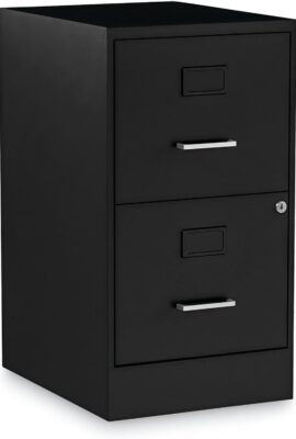 Alera Soho Vertical File Cabinet, 2 Drawers: File/File, Letter, Black,... Alera Soho Vertical File Cabinet, 2 Drawers: File/File, Letter, Black,...