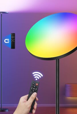 FULSUNT RGB Torchiere Floor Lamps for Living Room, 32W/3200LM Bright... FULSUNT RGB Torchiere Floor Lamps for Living Room, 32W/3200LM Bright...