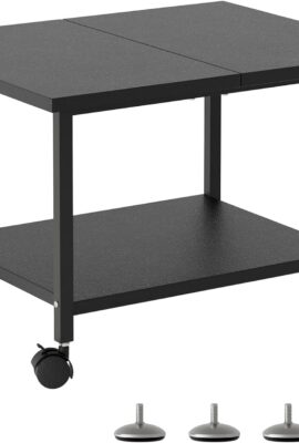 SwaaVee Printer Stand with Storage Under Desk Shelf, Desktop Printer Stand Organizer, Rolling Printer Cart Storage Paper Files Holder for Desk, Office, Home, (Black) SwaaVee Printer Stand with Storage Under Desk Shelf, Desktop Printer Stand Organizer, Rolling Printer Cart Storage Paper Files Holder for Desk, Office, Home, (Black)