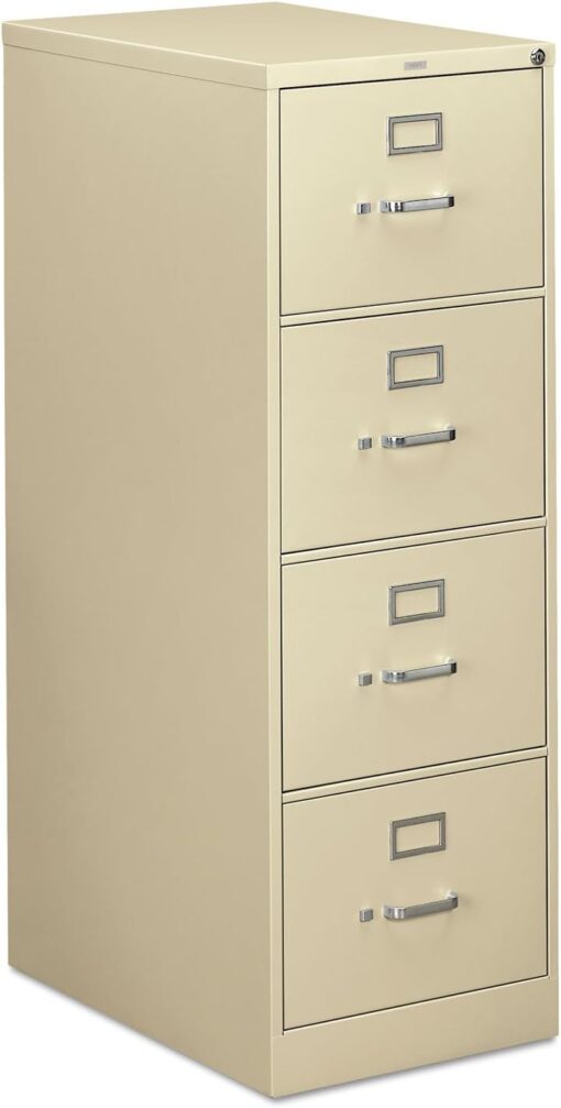 HON 314CPL 310 Series Four-Drawer, Full-Suspension File, Legal, 26-1/2d, Putty