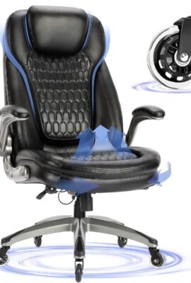 Executive Office Chair-Ergonomic Computer Desk Chair, High Back Leather...