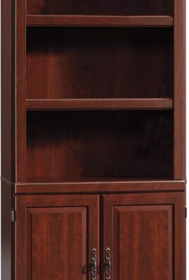 Sauder Heritage Hill Library With Doors/ Book shelf, Classic Cherry finish Sauder Heritage Hill Library With Doors/ Book shelf, Classic Cherry finish