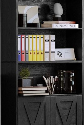 IRONCK Industrial Bookshelves and Bookcases with Doors Floor Standing 6 Shelf Display Storage Shelves 70 in Tall Bookcase for Home Office, Living Room IRONCK Industrial Bookshelves and Bookcases with Doors Floor Standing 6 Shelf Display Storage Shelves 70 in Tall Bookcase for Home Office, Living Room