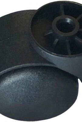 2 Inch Black Silent Stemless Caster, Furniture Casters, Replacement...