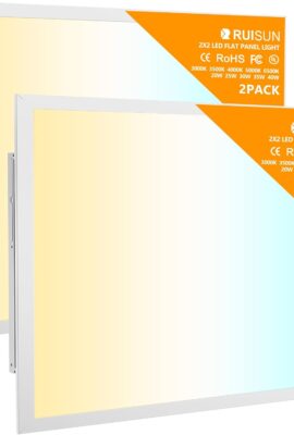 2 Pack 2×2 LED Flat Panel Light Drop Ceiling Office Fixture,Surface...