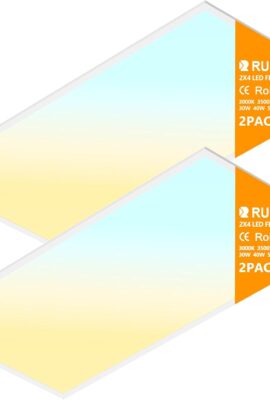 2 Pack 2×4 LED Flat Panel Light Drop Ceiling Office Fixture,Surface...