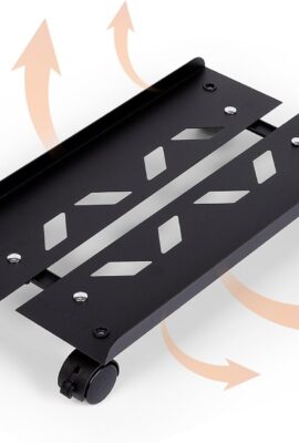 Mobile PC Tower Stand, Adjustable Metal Computer Tower Stand, PC Floor Stand with 4 Locking Caster Wheels, CPU Holder for Office,Gamers and Students Mobile PC Tower Stand, Adjustable Metal Computer Tower Stand, PC Floor Stand with 4 Locking Caster Wheels, CPU Holder for Office,Gamers and Students