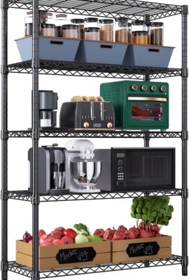 1750 lbs Steel Storage Shelving 5-Tier Utility Shelving Unit Steel... 1750 lbs Steel Storage Shelving 5-Tier Utility Shelving Unit Steel...