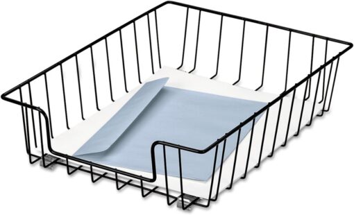 Fellowes Workstation 3″ Letter Desk Tray Organizer, Wire, Black (60112)