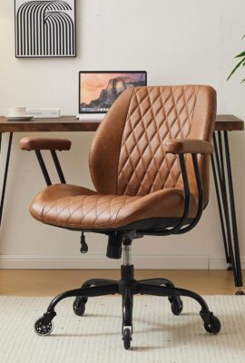 YFO Home Office Desk Chair Office Rubber Casters Ergonomic Computer...
