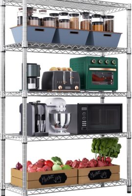 1750 LBS Storage Shelves 5-Tier Utility Shelving Unit Steel Organizer... 1750 LBS Storage Shelves 5-Tier Utility Shelving Unit Steel Organizer...