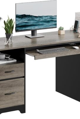 Bestier 59” Computer Desk with 4 Drawers, Office Desk with Storage,...