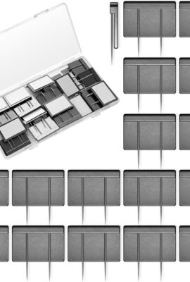 Amylove 40 Pcs Black Cubicle Pins Partition Pins Cubicle Accessories Fabric Partition Nameplate Brooch for Office Brooch Decor, Furniture, Office Signs, and Fabric Mounting