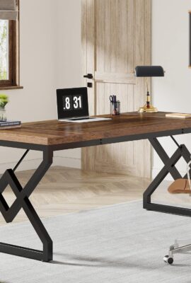 Tribesigns 63-inch Executive Desk, Large Office Computer Desk with...