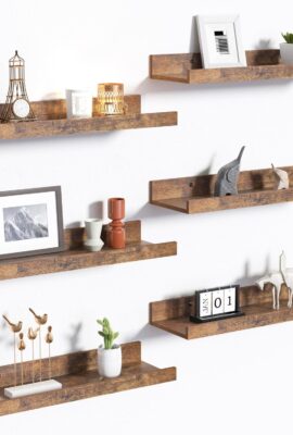 upsimples Floating Shelves for Wall, Wall Shelves for Decor Storage...