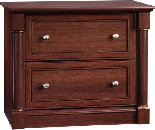 Sauder Palladia File Cabinet with 2 Drawers, Safety Mechanism, Lateral File Cabinet – Select Cherry Finish
