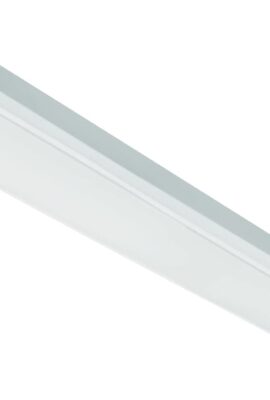 Lithonia Lighting 4 Foot LED Light Fixture, Low-Profile LED Wraparound Flush Mount Ceiling Light, 4000K Cool White, 120V, 48-Inch (FMLWL 48 840)