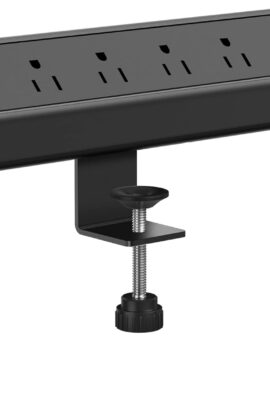 Jgstkcity Desk Clamp Power Strip USB C,40W Total Fast Charging Station,4 PD 20W USB C Ports,Desk Edge Mount Surge Protector,5 Outlets,Fit 1.96″ Tabletop Edge,ETL Listed